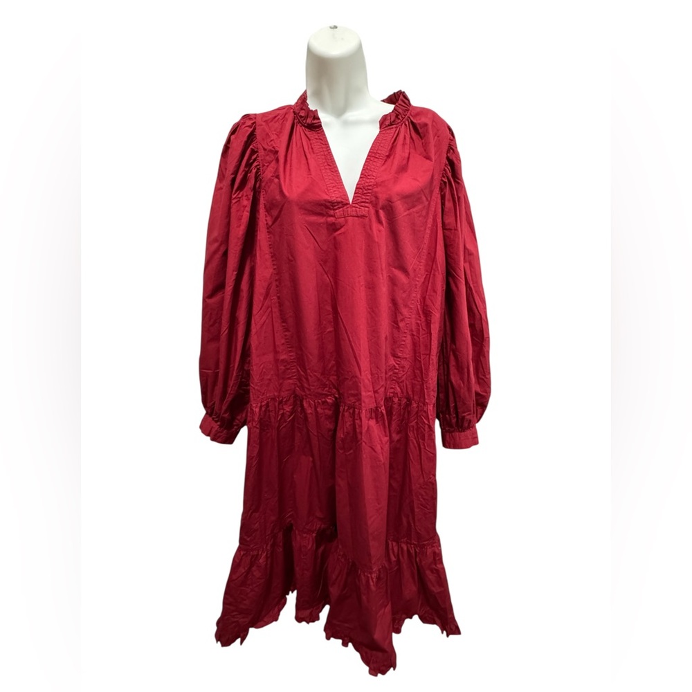 Marie Oliver Long Sleeve Red Dress size medium